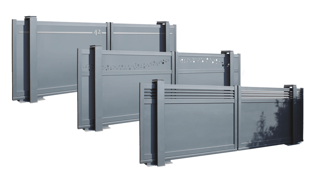 designs portail coulissant Portaleco twinslide composite aluminium