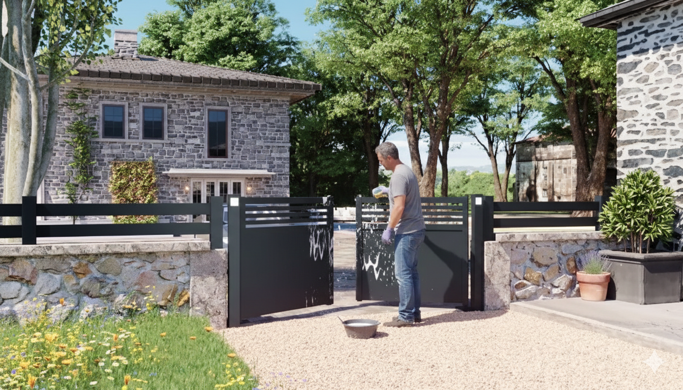 Entretenir son portail coulissant ou battant en aluminium