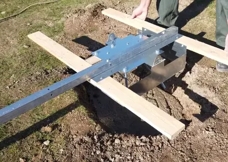 Gabarit de pose portail aluminium coulissant portaleco