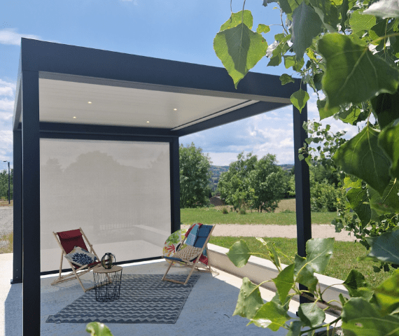 Pergola autoportante en aluminium