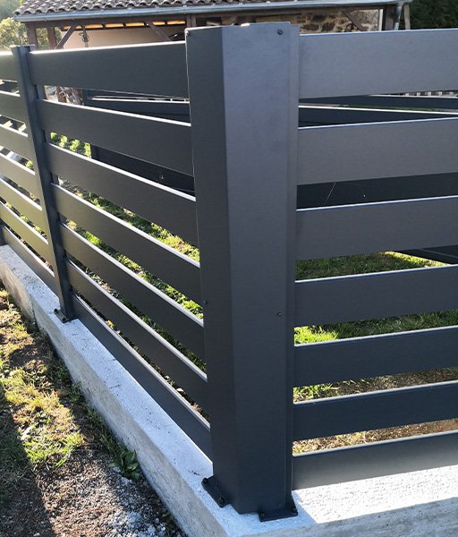 Cloture en aluminium