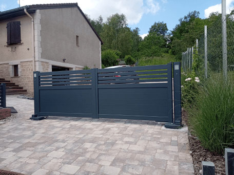 Twinslide portail coulissant 2 vantaux