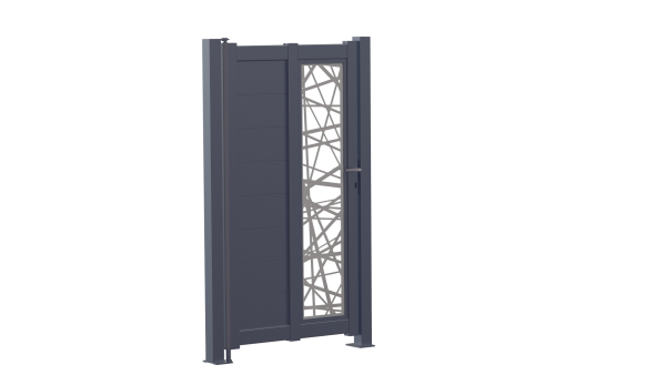 Portillon design Laserline vertical