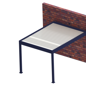 Pergola adossée parallèle