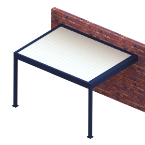 Pergola adossée perpendiculaire